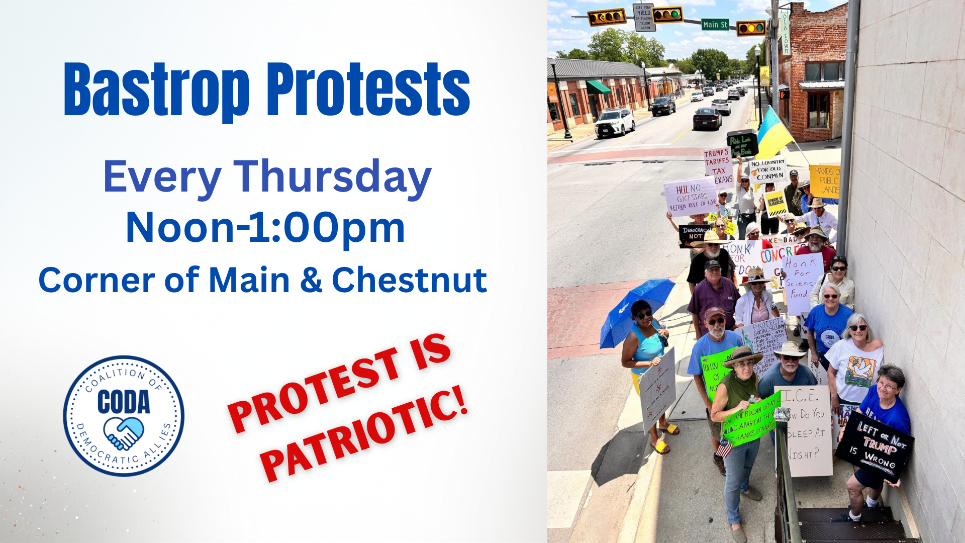 Weekly Bastrop General Protests