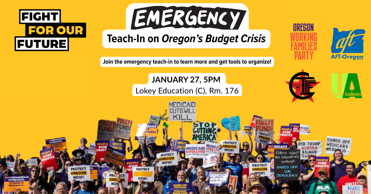 [Eugene] Emergency Teach-In: Oregon's Budget Crisis