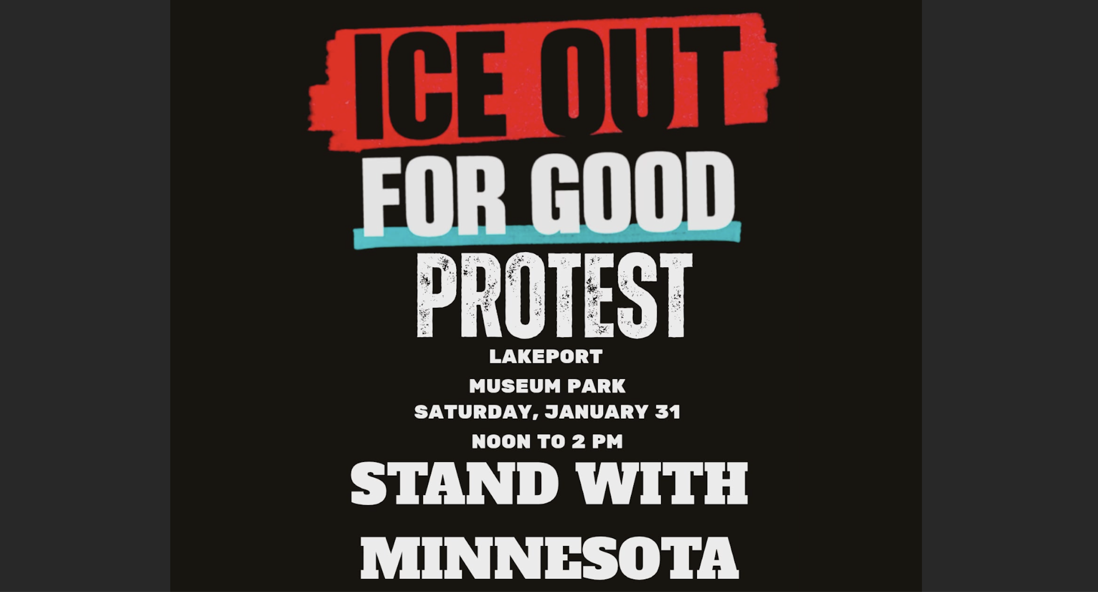 ICE OUT FOR GOOD - Lakeport CA