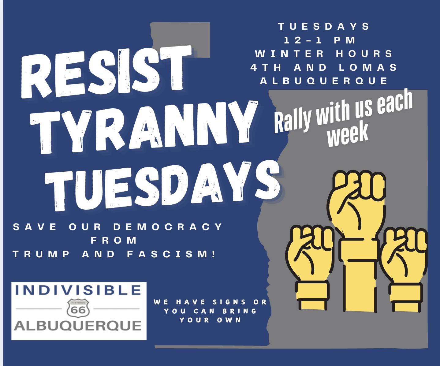 RESIST TYRANNY TUESDAY - Every Tuesday