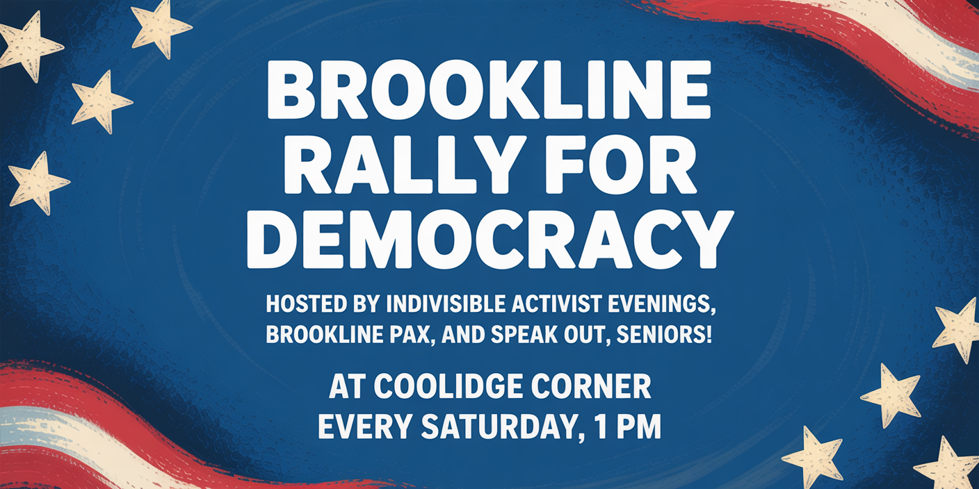 Brookline Rally for Democracy, January 2026