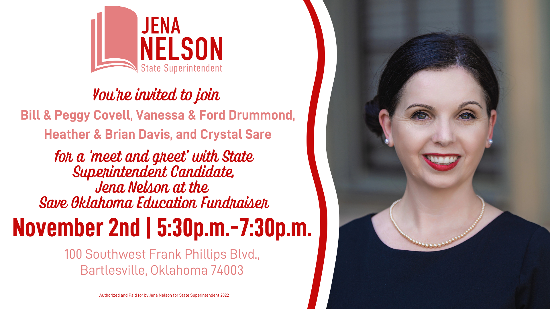 save-oklahoma-education-fundraiser-meet-and-greet-jena-nelson-for-state-superintendent