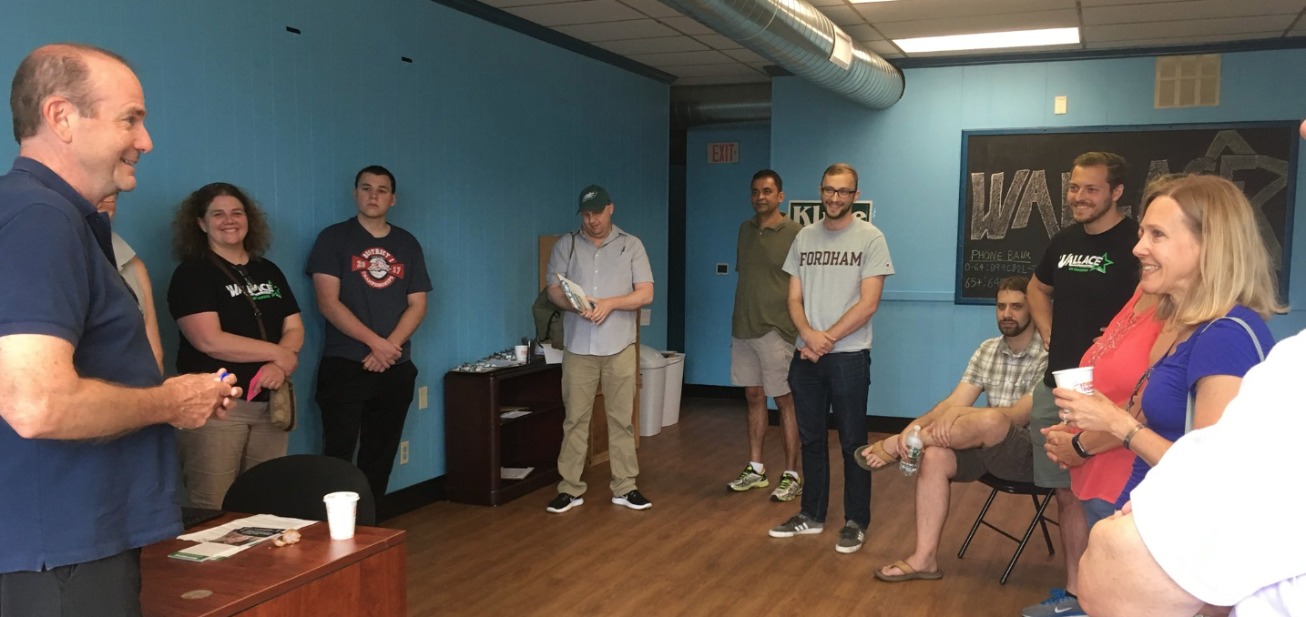 Weekend Phonebank for Wallace in Quakertown