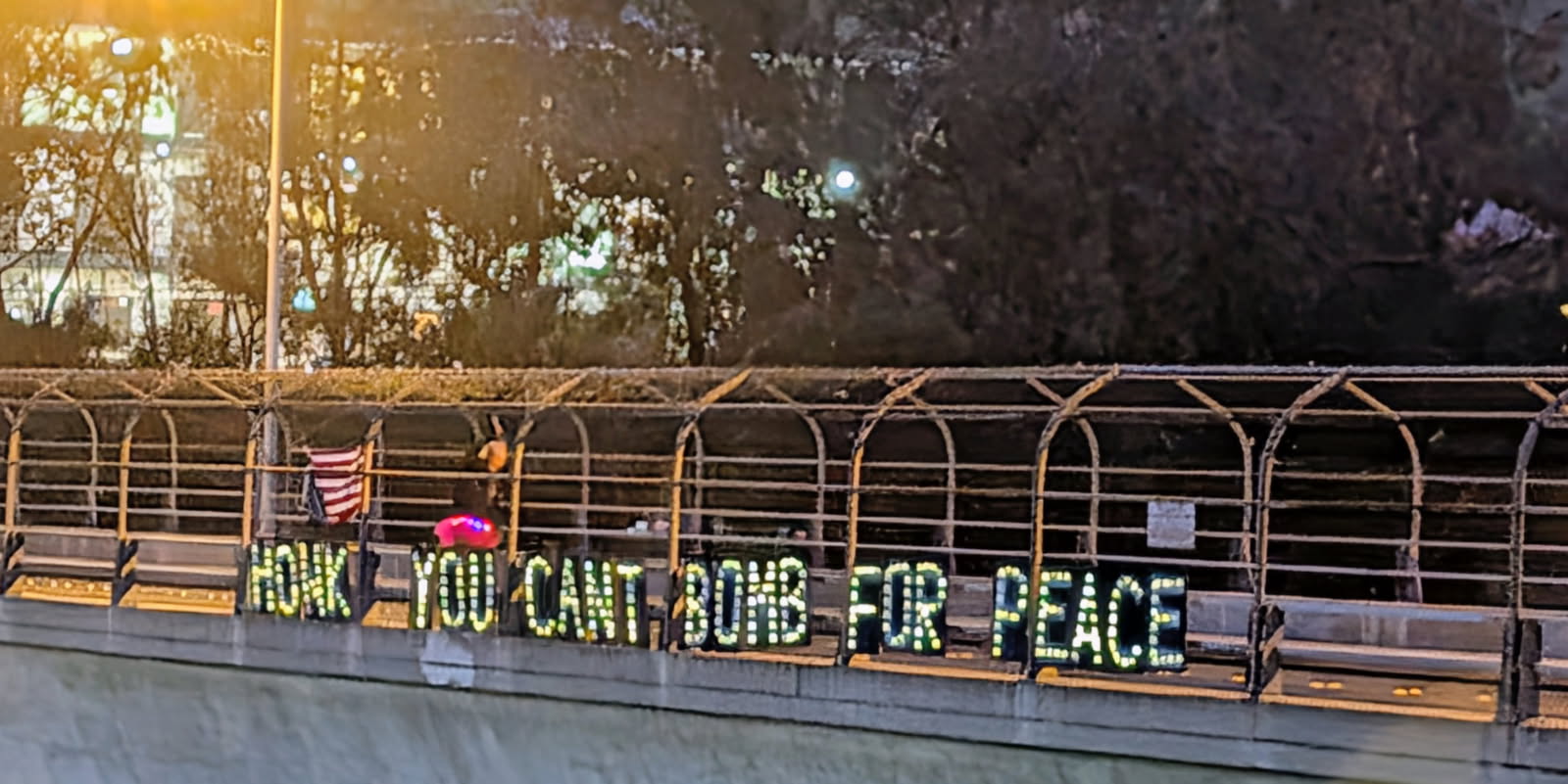 IRCC Visibility Brigade Thursday Overpass Action - LAFAYETTE