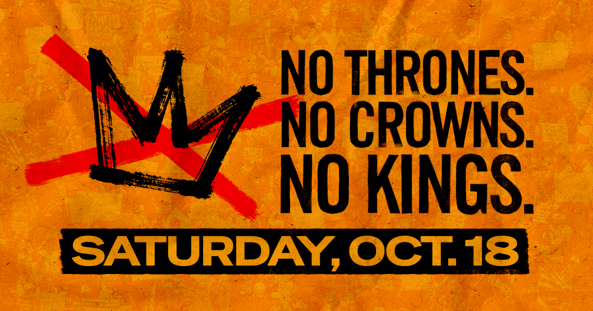 NO KINGS in Washington, D.C. · No Kings